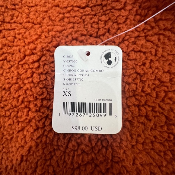 Free People FP Movement Lead the Pack 1/2 zip Pullover Neon Coral XS - Picture 4 of 11